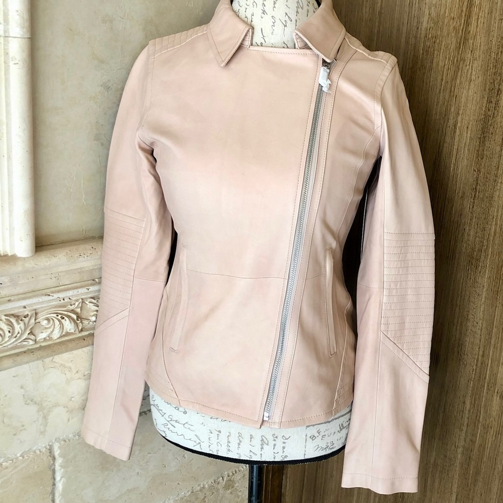 Athleta Salt Flat Moto Leather Jacket